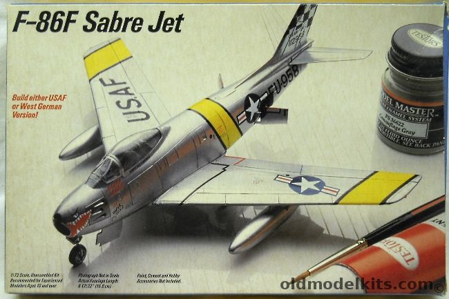 Testors 1/72 North American F-86F Sabre - USAF 51st Fighter Wing 'Paper Tiger' / Luftwaffe 1st Staffel JG71 Richthofen 1954 - (ex-Fujimi), 417 plastic model kit